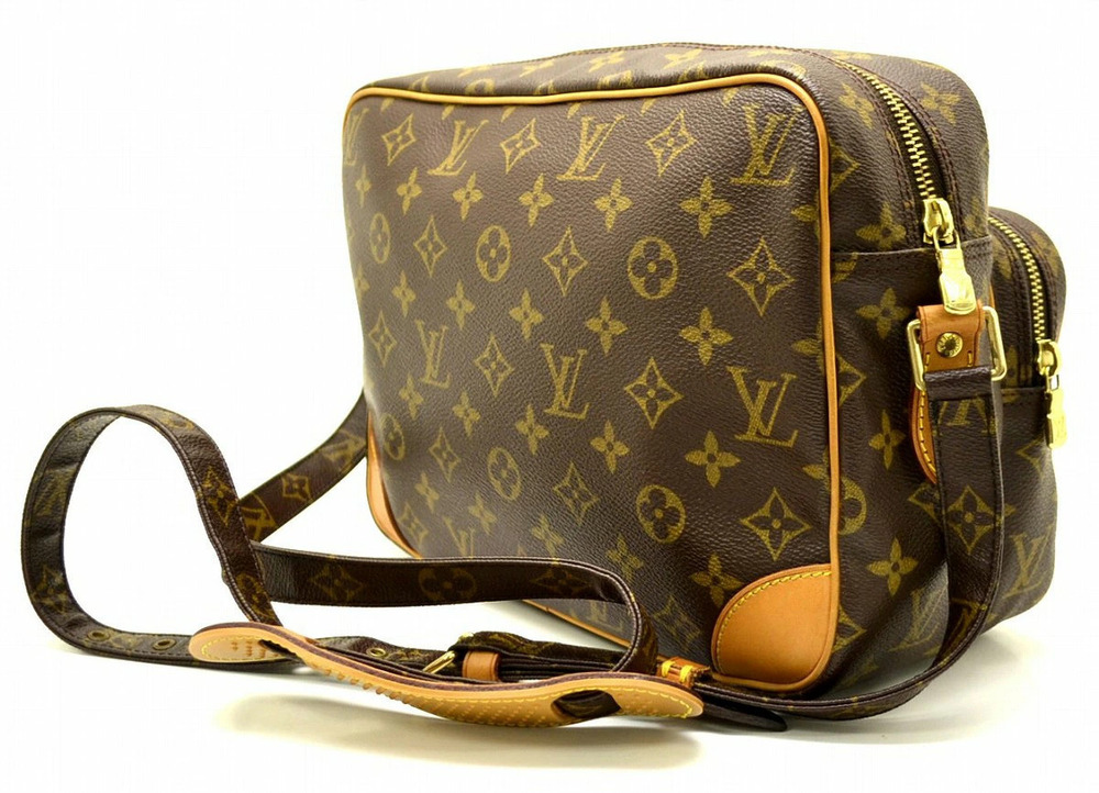 Louis Vuitton Nile Messenger Bag Shoulder Monogram Crossbody Brown